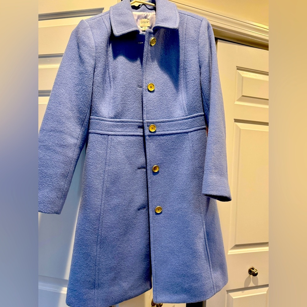 J Crew light blue lady jacket 4Petite